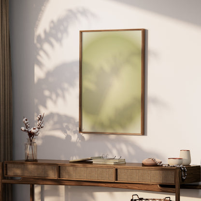 Premium Poster of Abstract Green Gradient Art Circular Pattern Posters