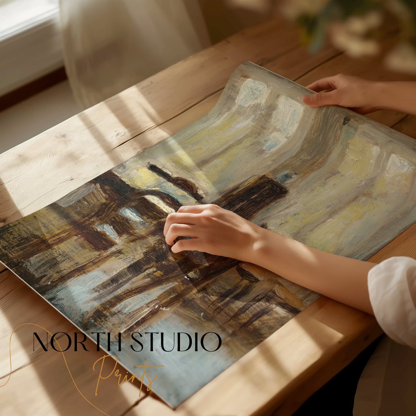 Premium Poster of Abstract Impressionist Room Scene Art Posters