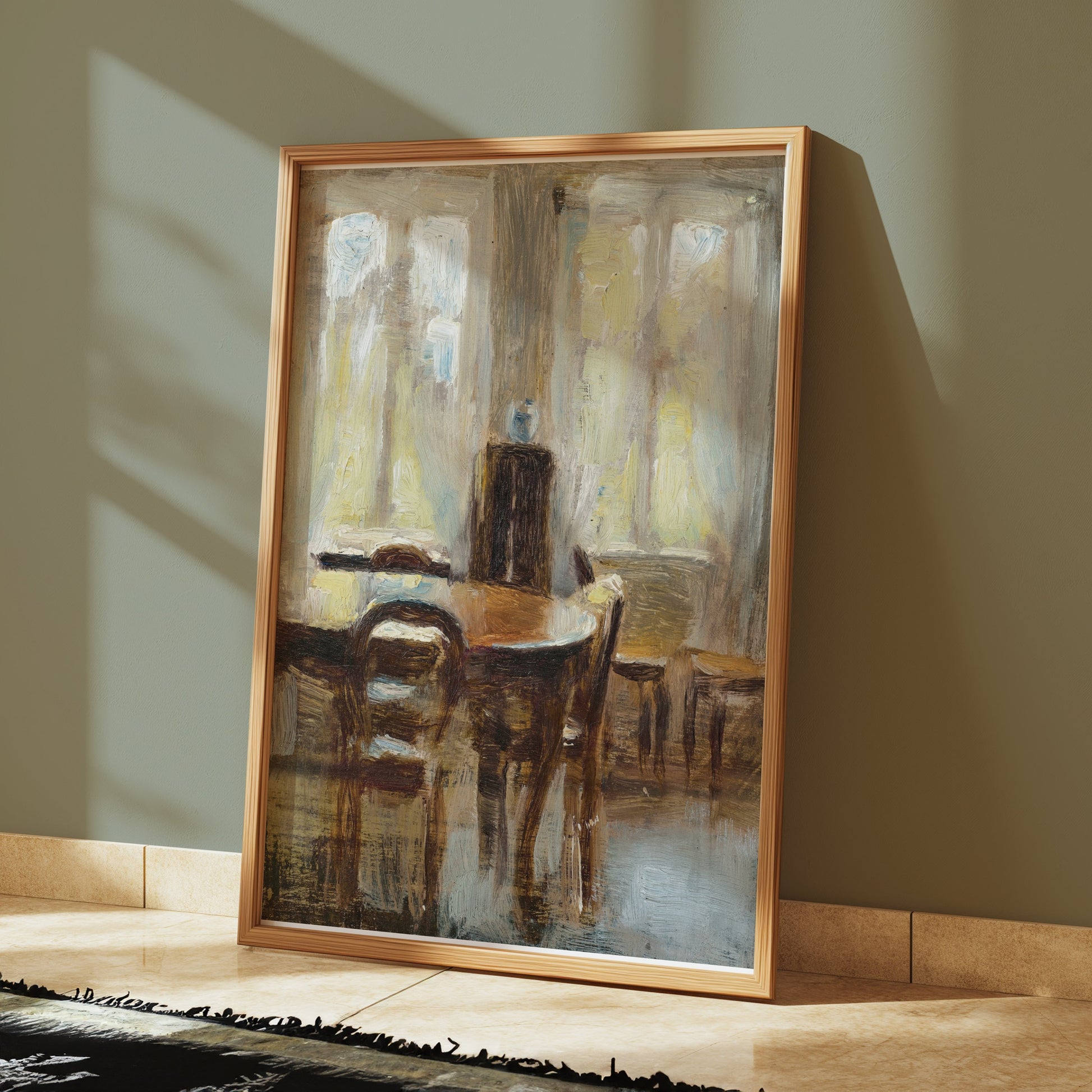 Premium Poster of Abstract Impressionist Room Scene Art Posters