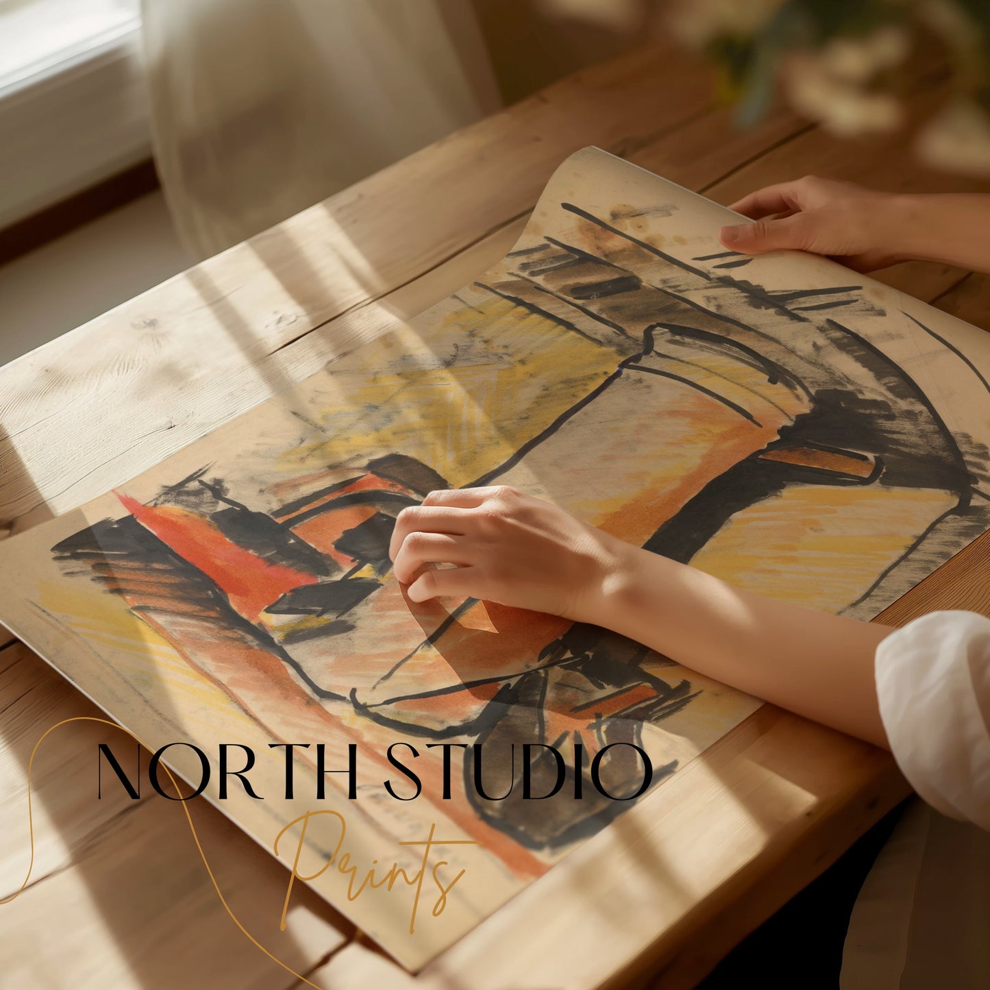 Premium Poster of Abstract Industrial Vintage Art Aesthetic Posters