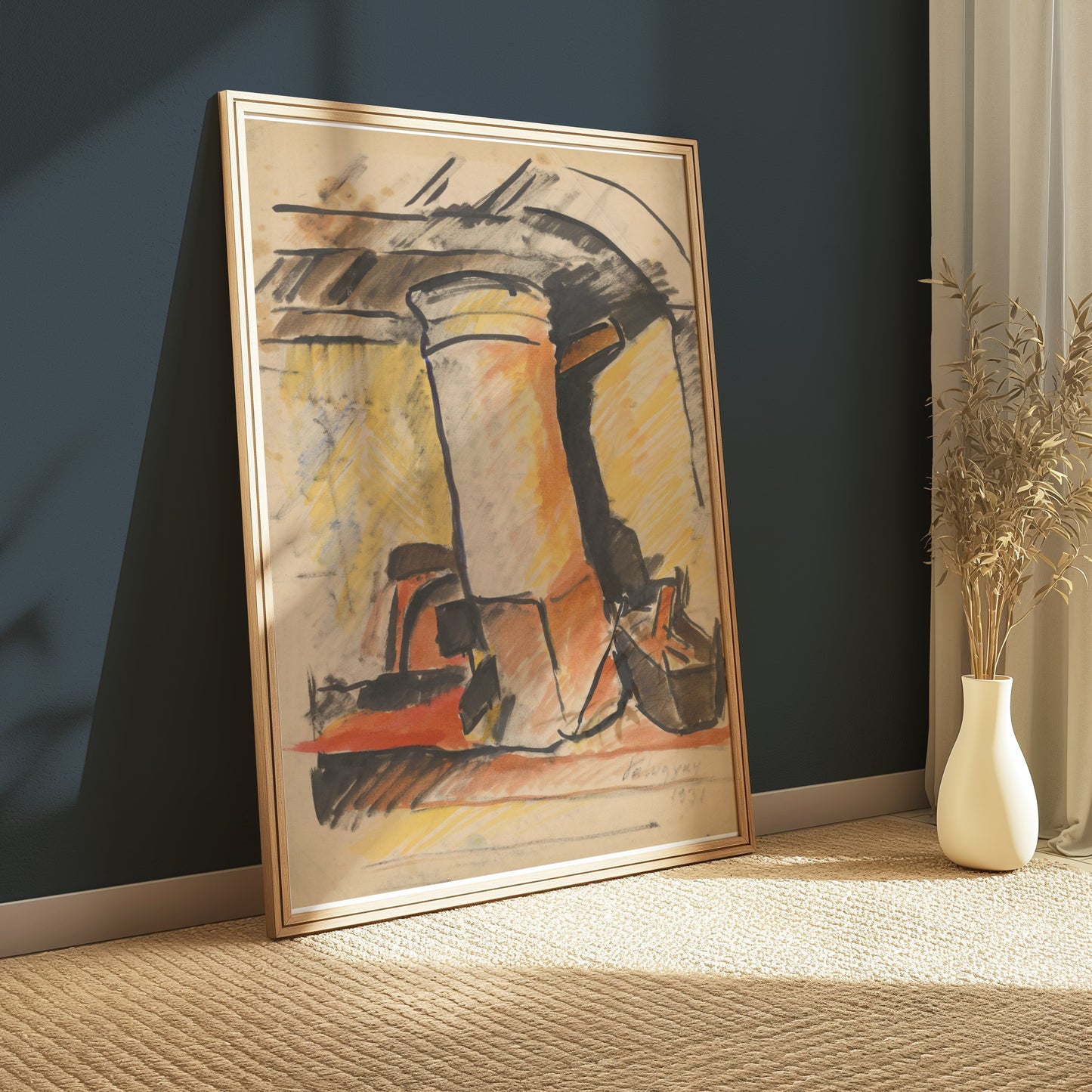 Premium Poster of Abstract Industrial Vintage Art Aesthetic Posters