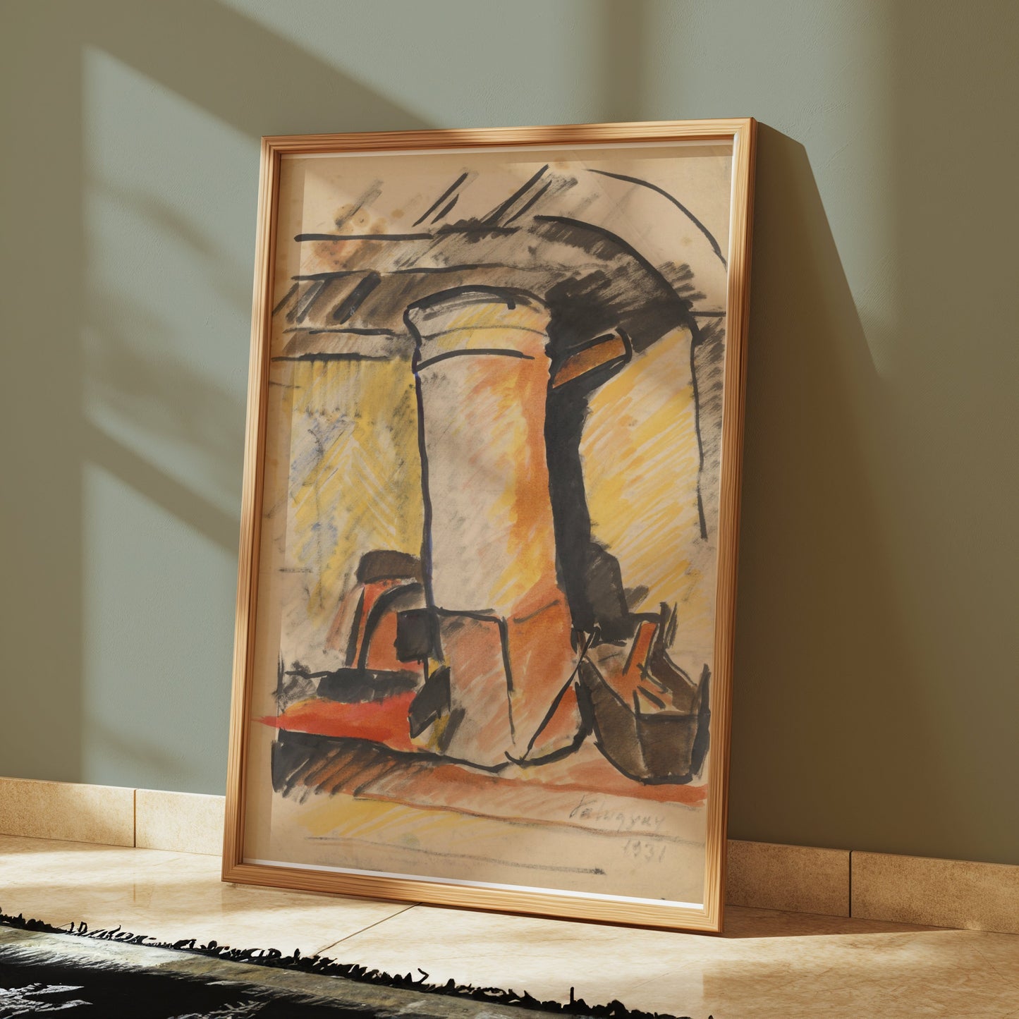 Premium Poster of Abstract Industrial Vintage Art Aesthetic Posters