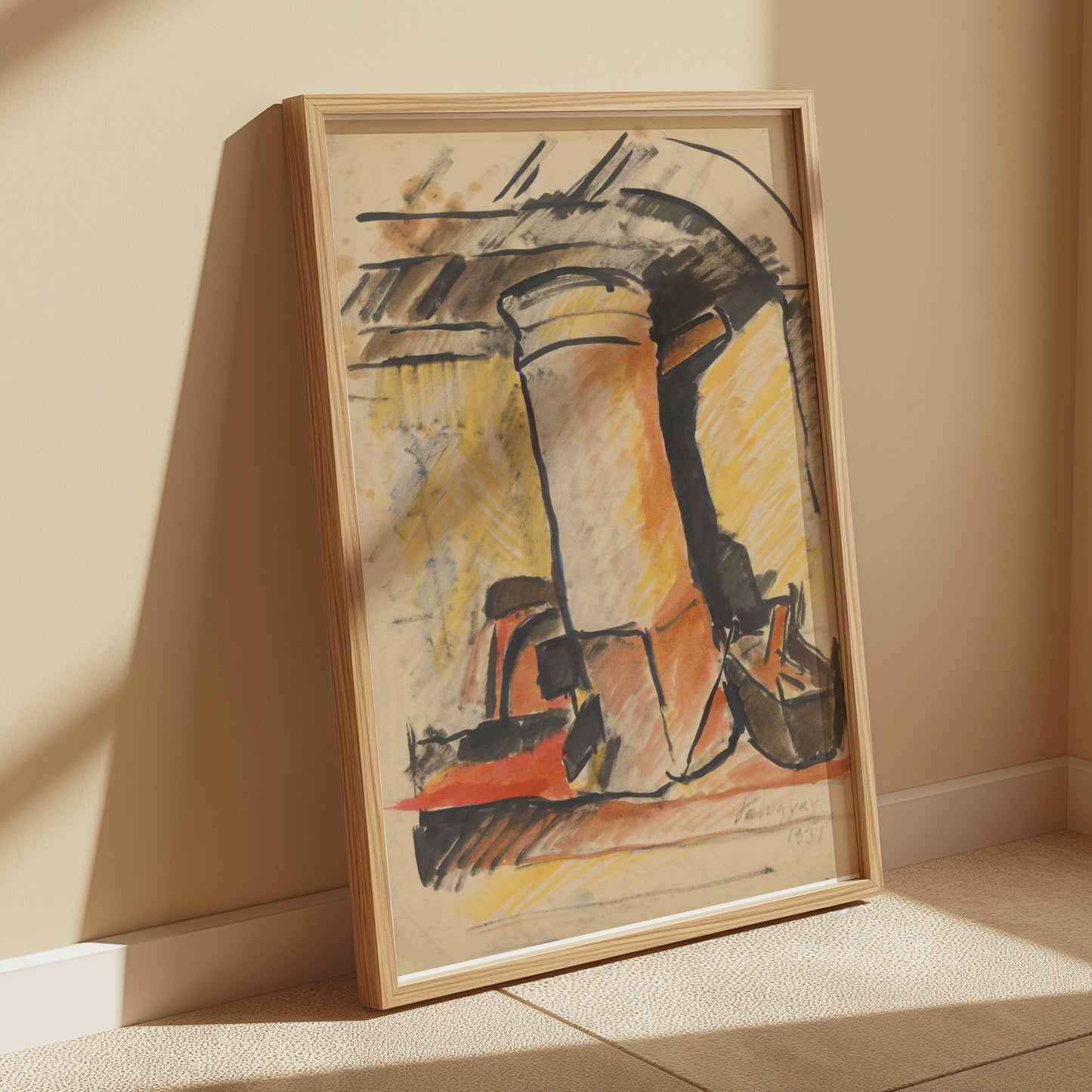 Premium Poster of Abstract Industrial Vintage Art Aesthetic Posters