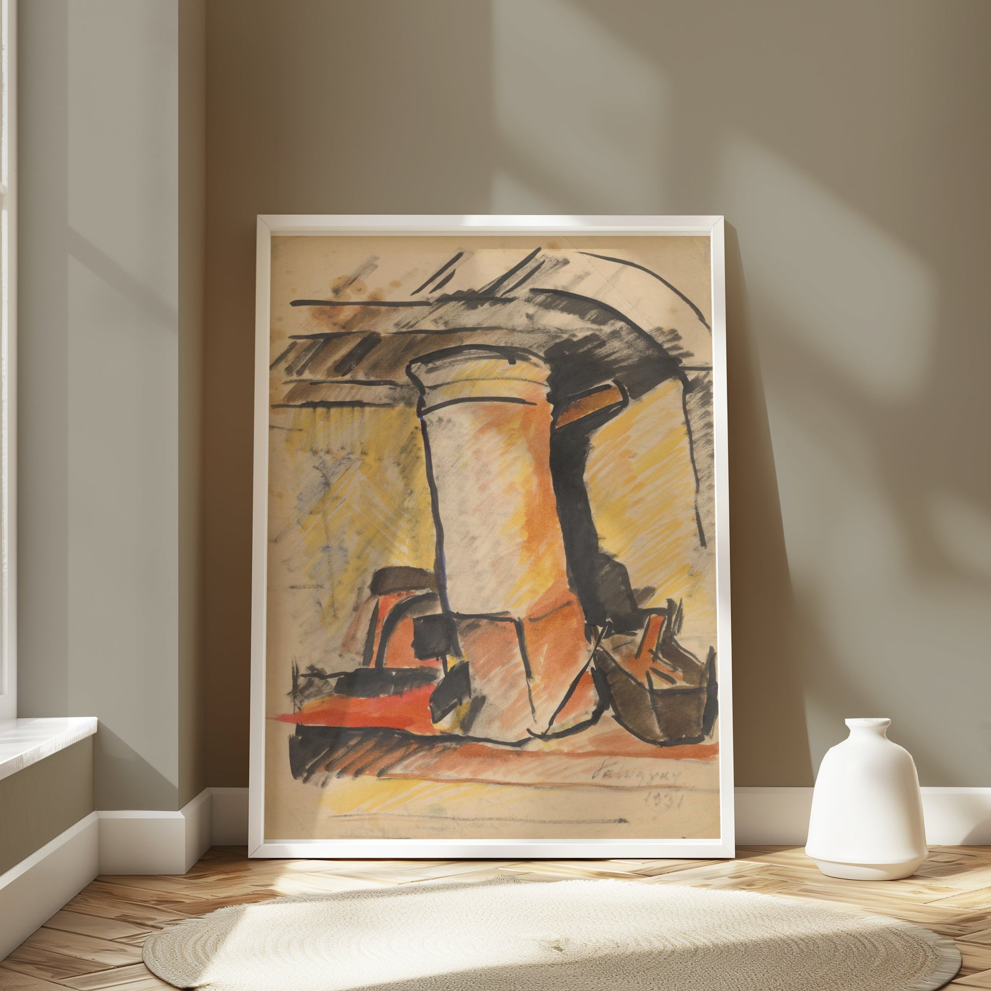 Premium Poster of Abstract Industrial Vintage Art Aesthetic Posters