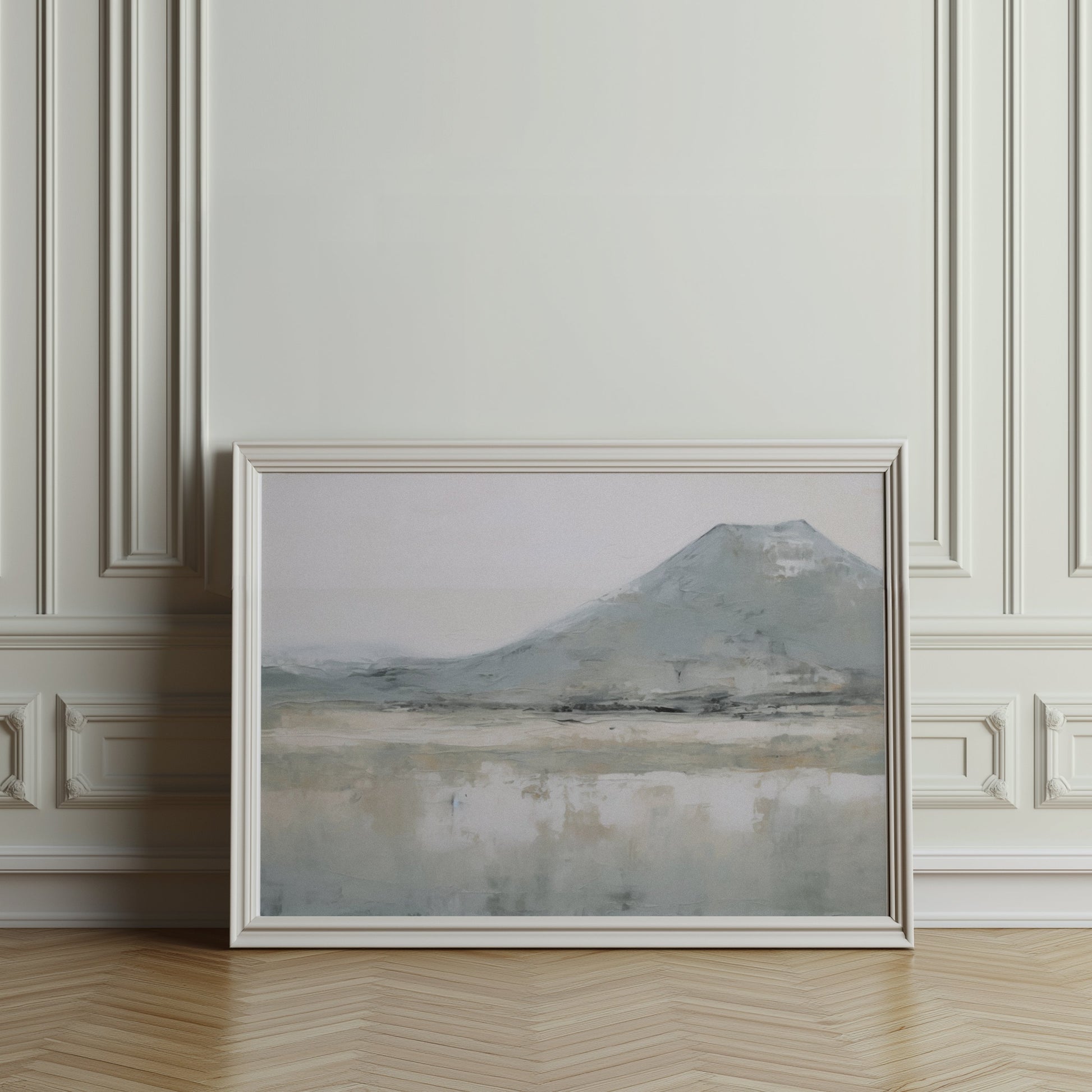 Premium Poster of Abstract Landscape With Mountain Scene Art Posters