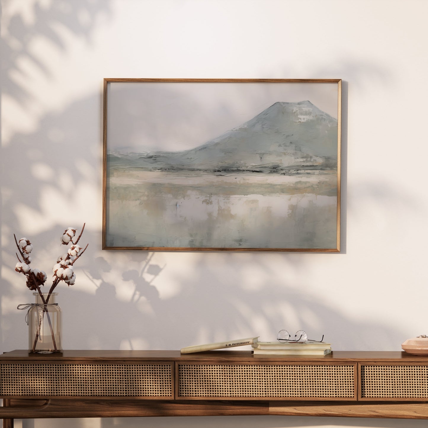 Premium Poster of Abstract Landscape With Mountain Scene Art Posters