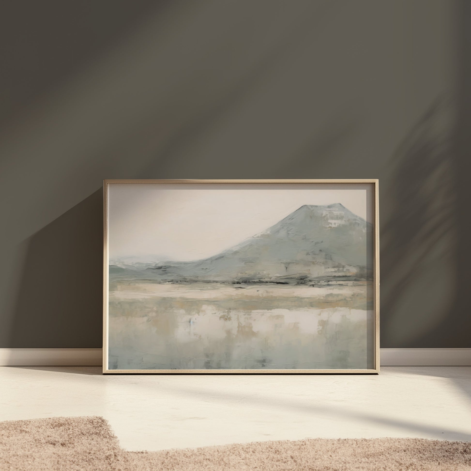 Premium Poster of Abstract Landscape With Mountain Scene Art Posters