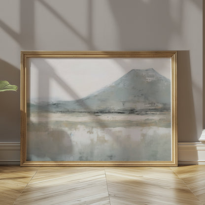 Premium Poster of Abstract Landscape With Mountain Scene Art Posters