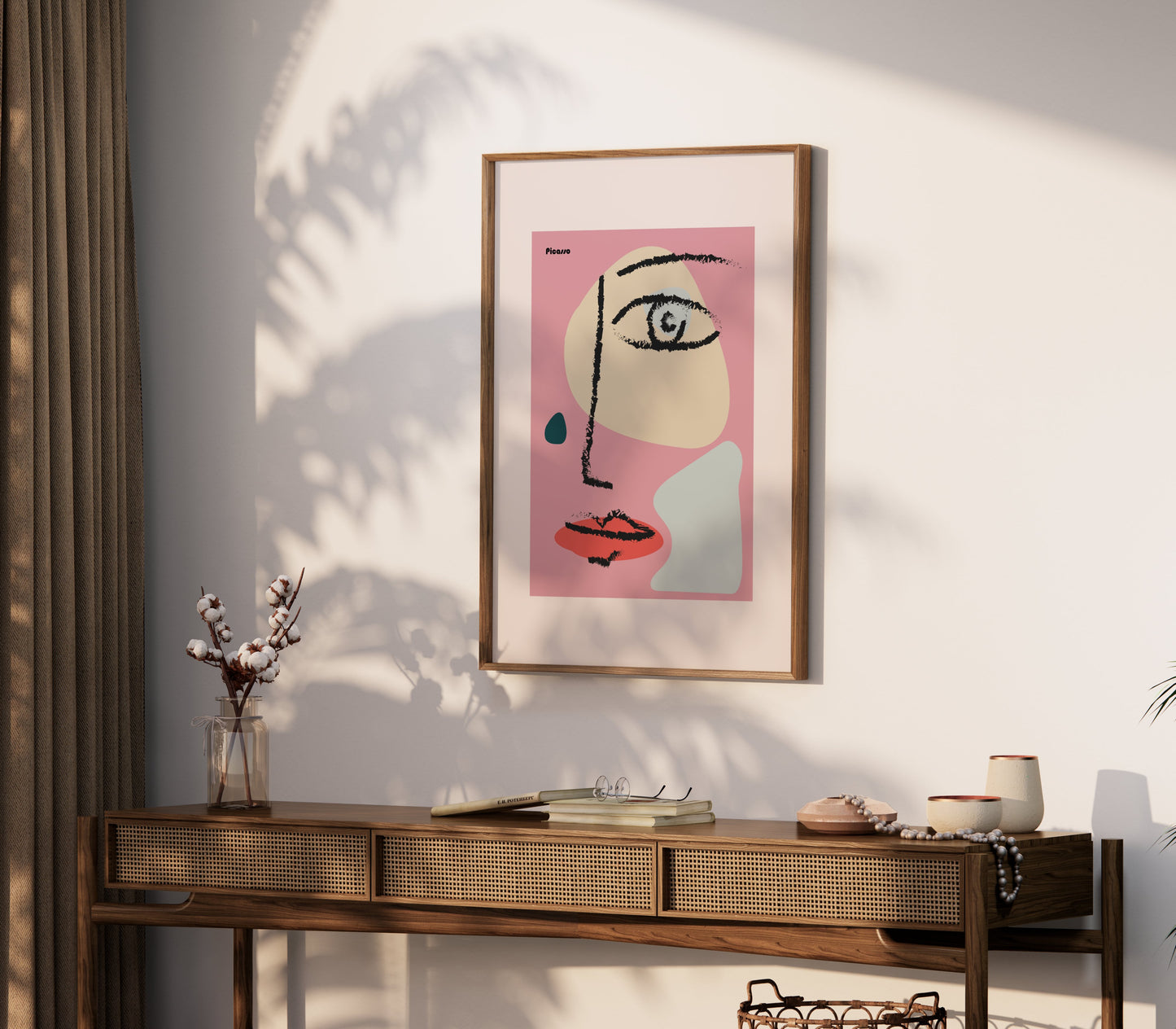 Premium Poster of Abstract Modern Art Face Illustration Posters