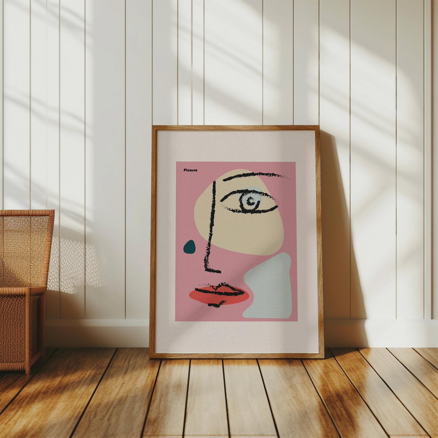 Premium Poster of Abstract Modern Art Face Illustration Posters