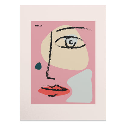 Premium Poster of Abstract Modern Art Face Illustration Posters