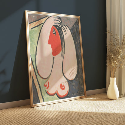 Premium Poster of Abstract Modern Art Female Profile Figure Posters