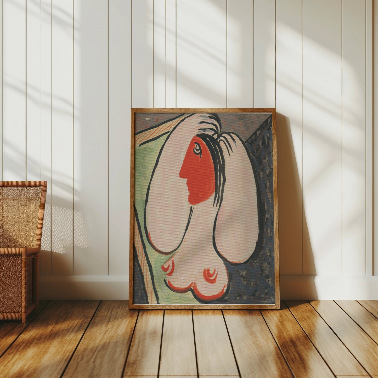 Premium Poster of Abstract Modern Art Female Profile Figure Posters