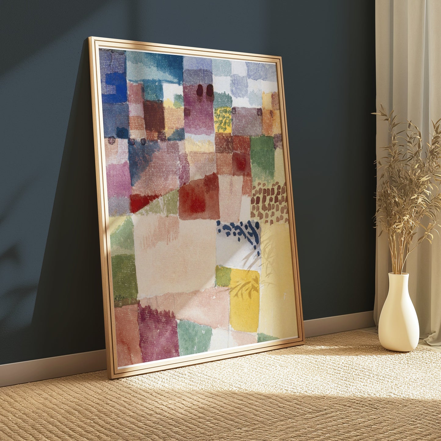 Premium Poster of Abstract Multicolor Patchwork Design Wall Art Posters