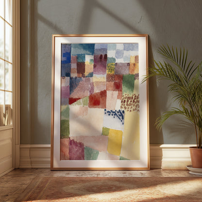 Premium Poster of Abstract Multicolor Patchwork Design Wall Art Posters