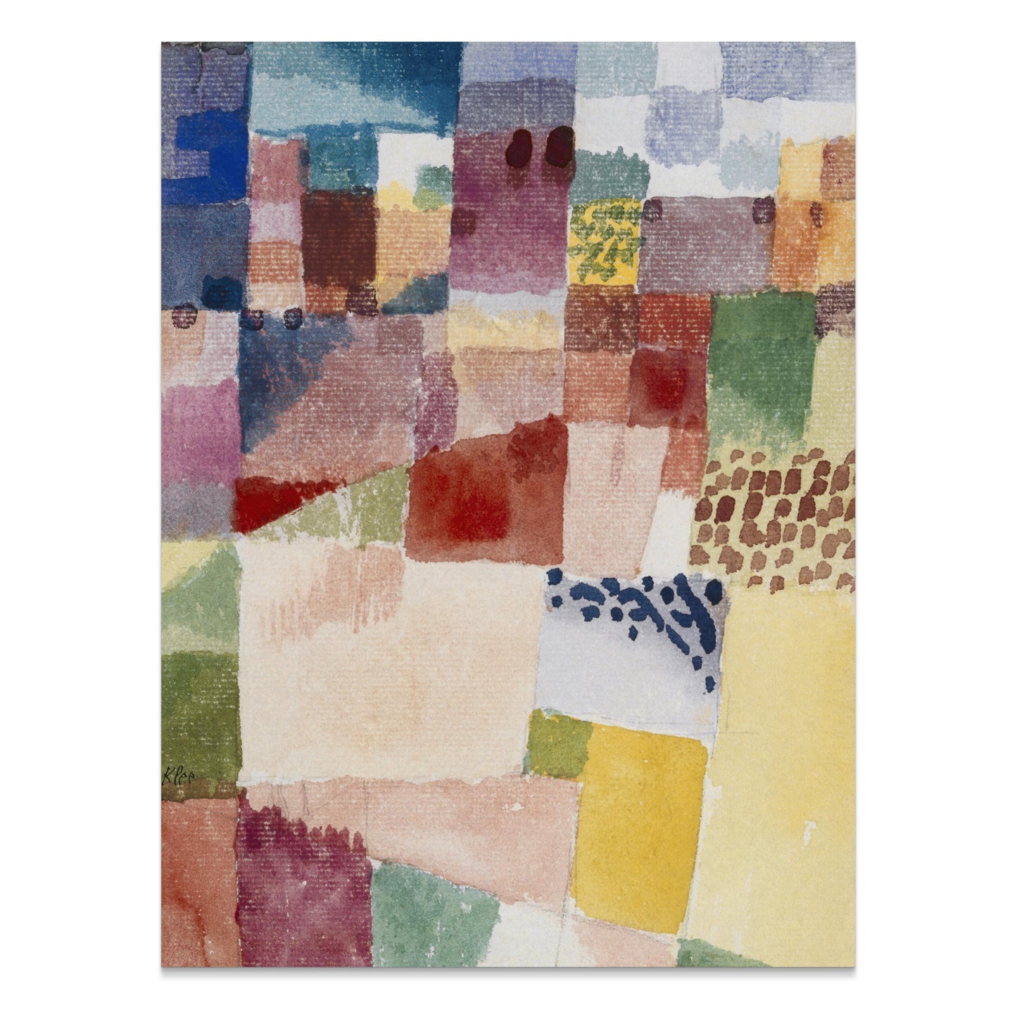 Premium Poster of Abstract Multicolor Patchwork Design Wall Art Posters