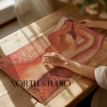 Premium Poster of Abstract Nude Female Body Expression Posters