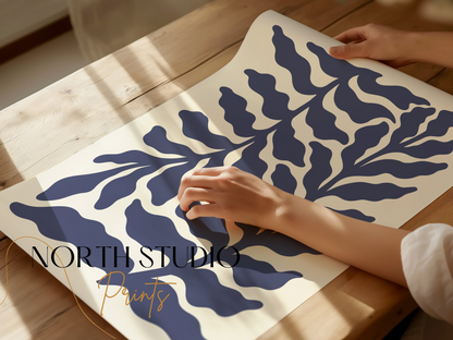 Premium Poster of Abstract Ocean Plant Designs Art Wall Decorative Posters