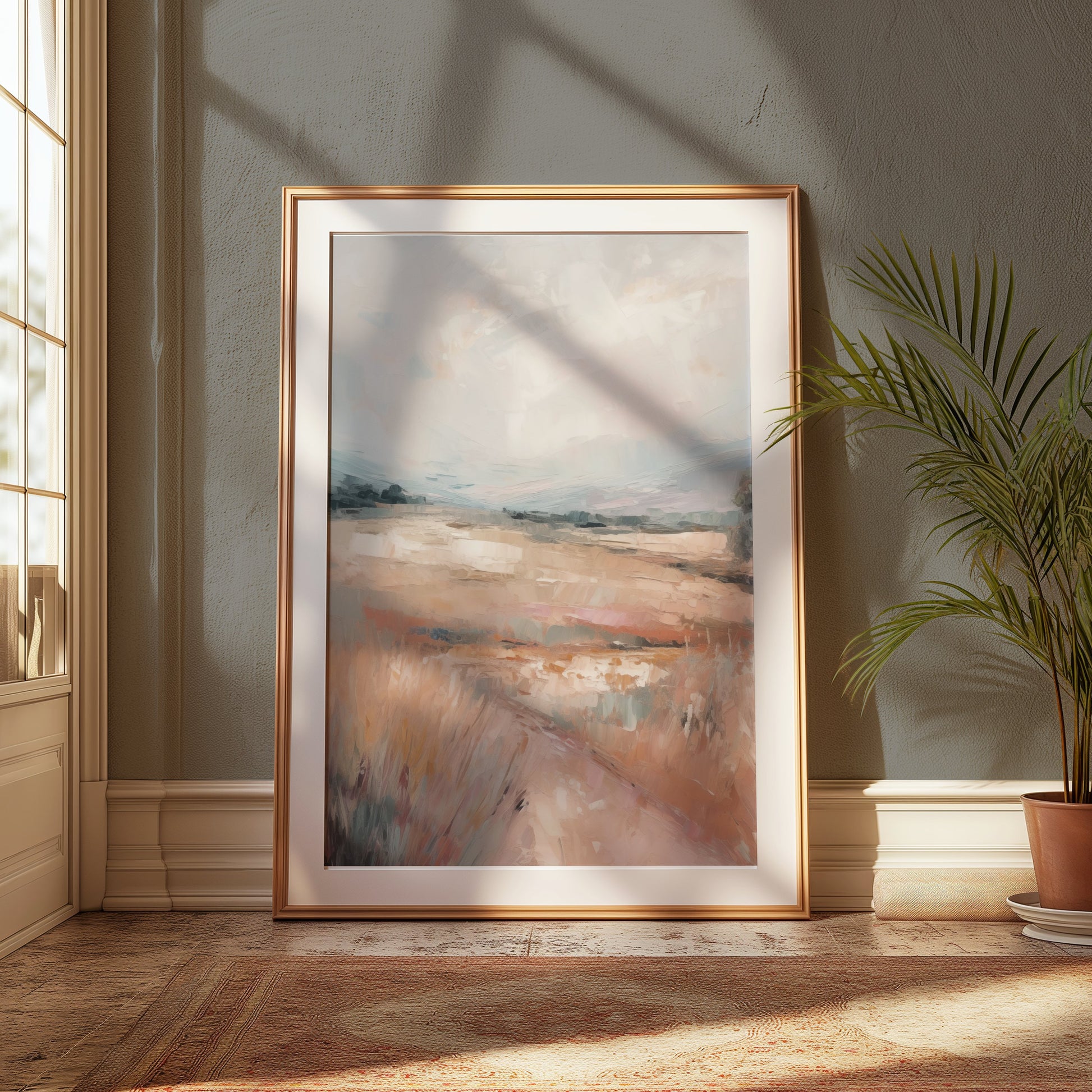 Premium Poster of Abstract Pastel Landscape Artwork Print Posters