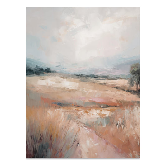 Premium Poster of Abstract Pastel Landscape Artwork Print Posters