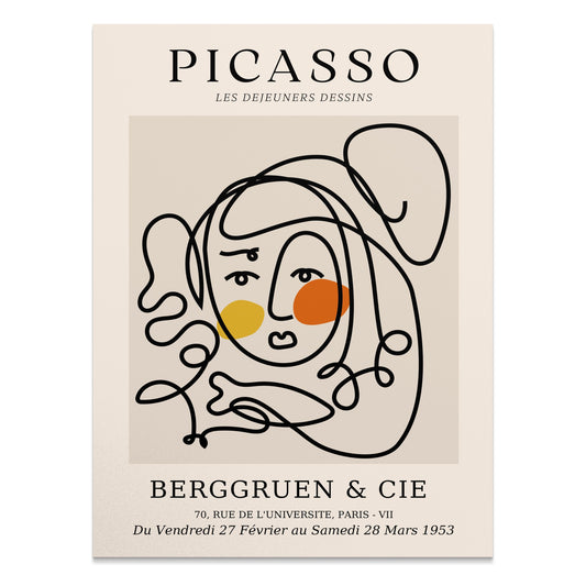 Premium Poster of Abstract Picasso Art Exhibition Posters