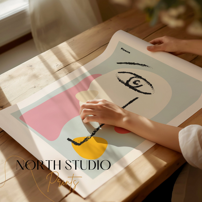 Premium Poster of Abstract Picasso Art Face Painting Posters