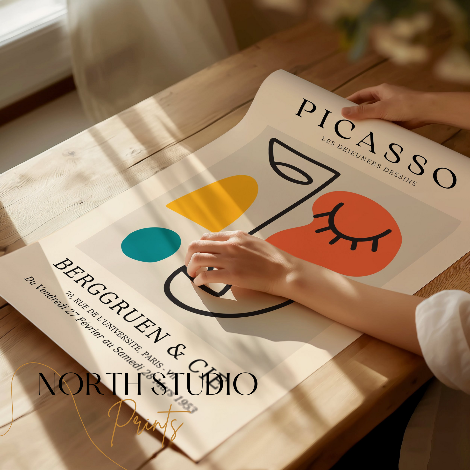 Premium Poster of Abstract Picasso Exhibit Inspired Art Posters