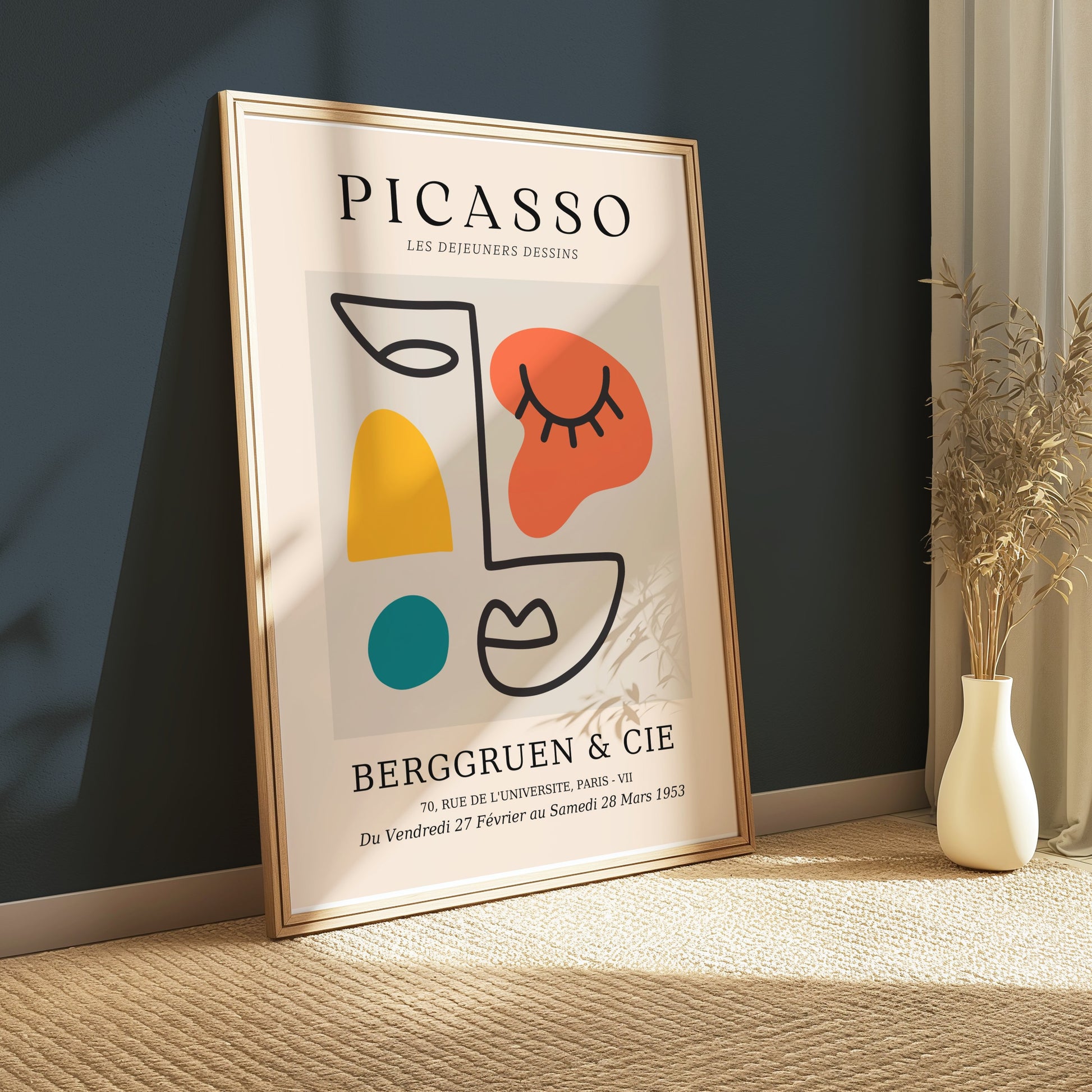 Premium Poster of Abstract Picasso Exhibit Inspired Art Posters