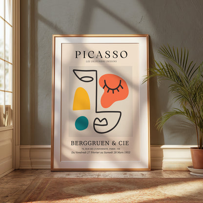 Premium Poster of Abstract Picasso Exhibit Inspired Art Posters