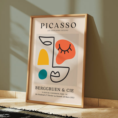 Premium Poster of Abstract Picasso Exhibit Inspired Art Posters