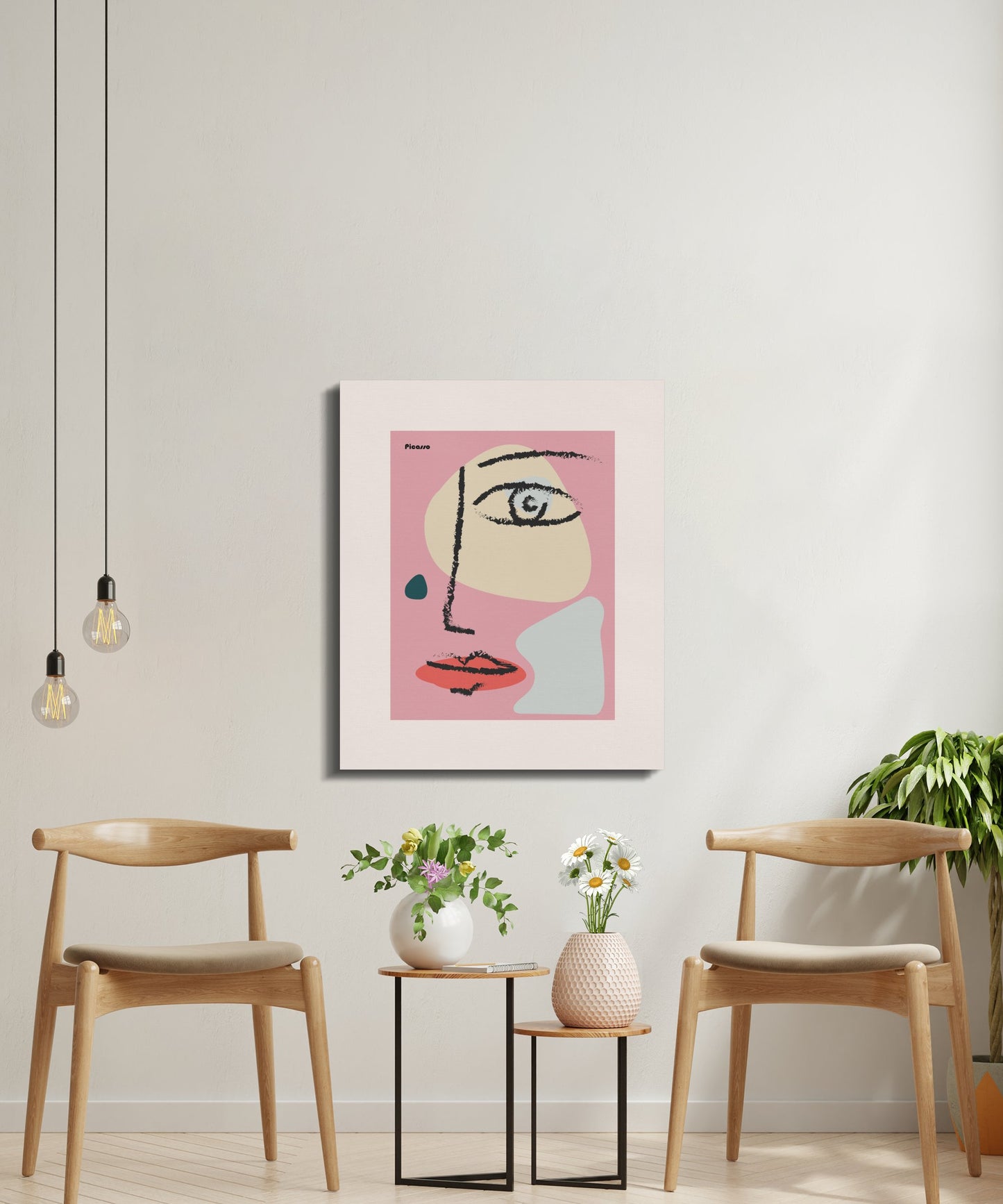 Premium Poster of Abstract Picasso Face Art Canvas Wraps