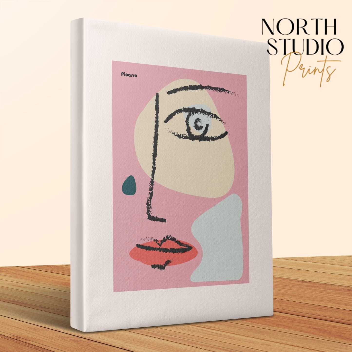 Premium Poster of Abstract Picasso Face Art Canvas Wraps