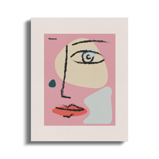 Premium Poster of Abstract Picasso Face Art Canvas Wraps