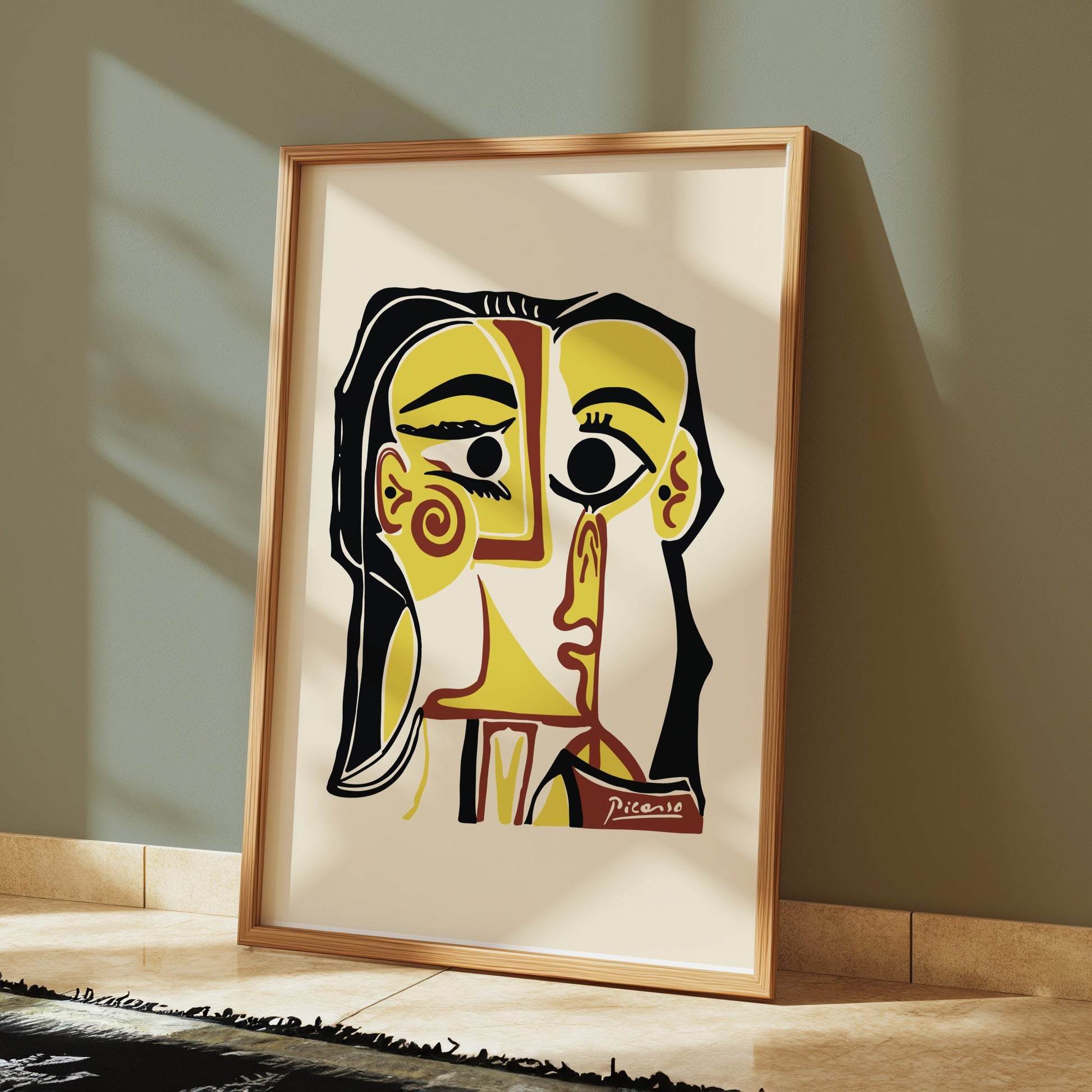 Premium Poster of Abstract Picasso Style Art Print for Home Decor Posters