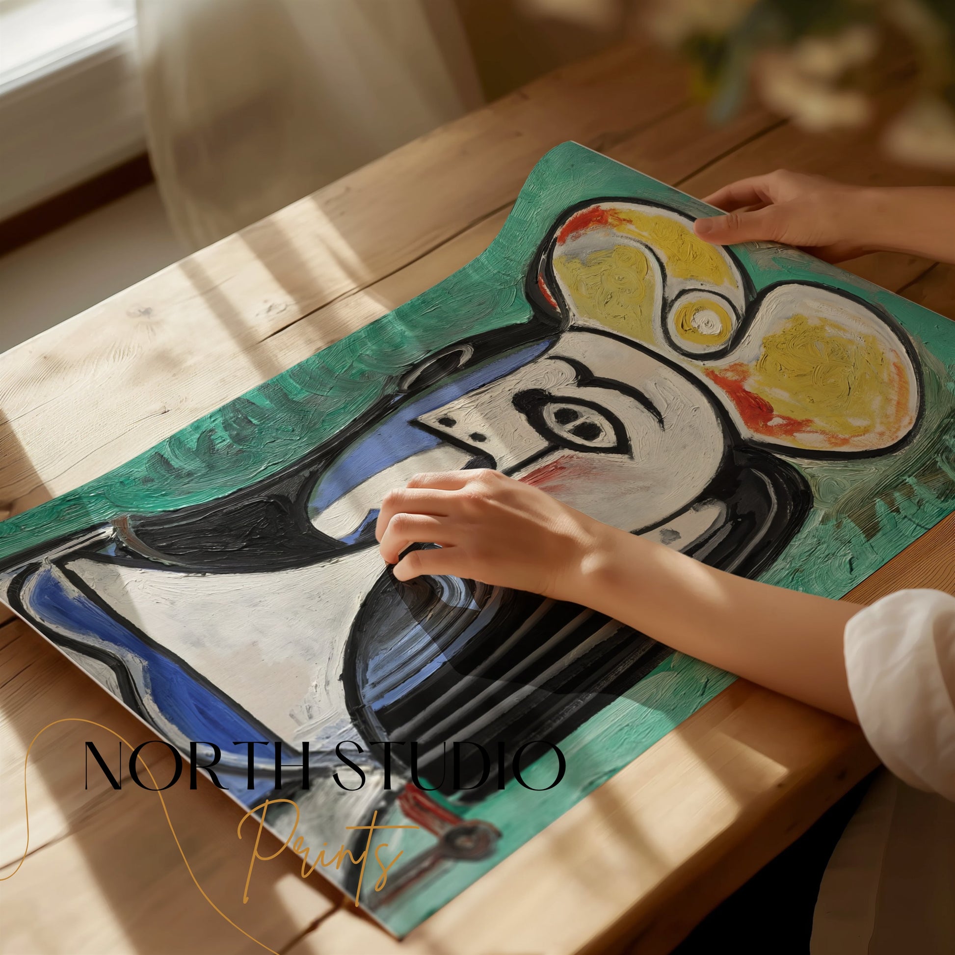 Premium Poster of Abstract Picasso Style Portrait Art Posters