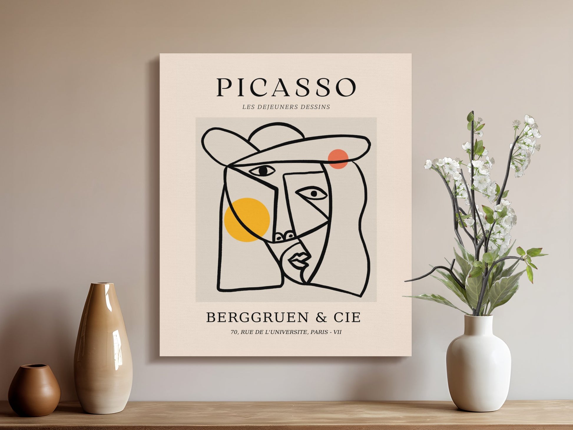 Premium Poster of Abstract Picasso Wall Art Canvas Wraps
