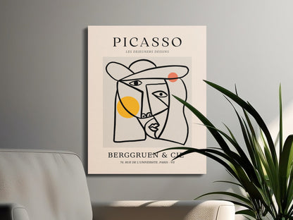 Premium Poster of Abstract Picasso Wall Art Canvas Wraps