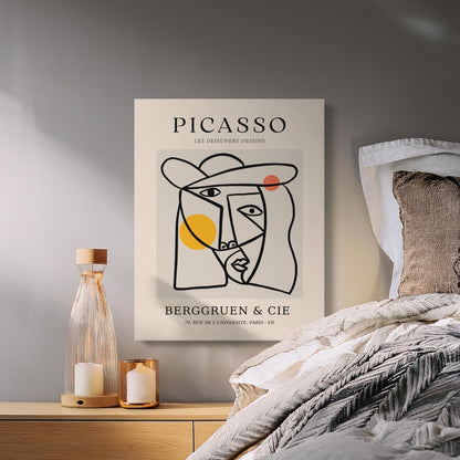 Premium Poster of Abstract Picasso Wall Art Canvas Wraps