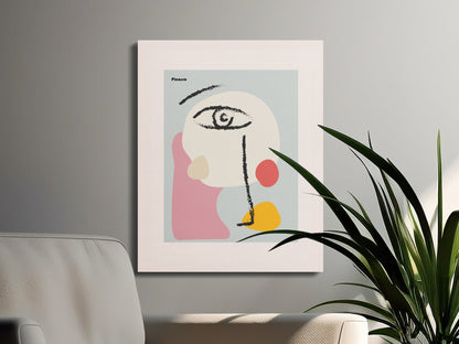 Premium Poster of Abstract Picasso Wall Art Unique Canvas Wraps