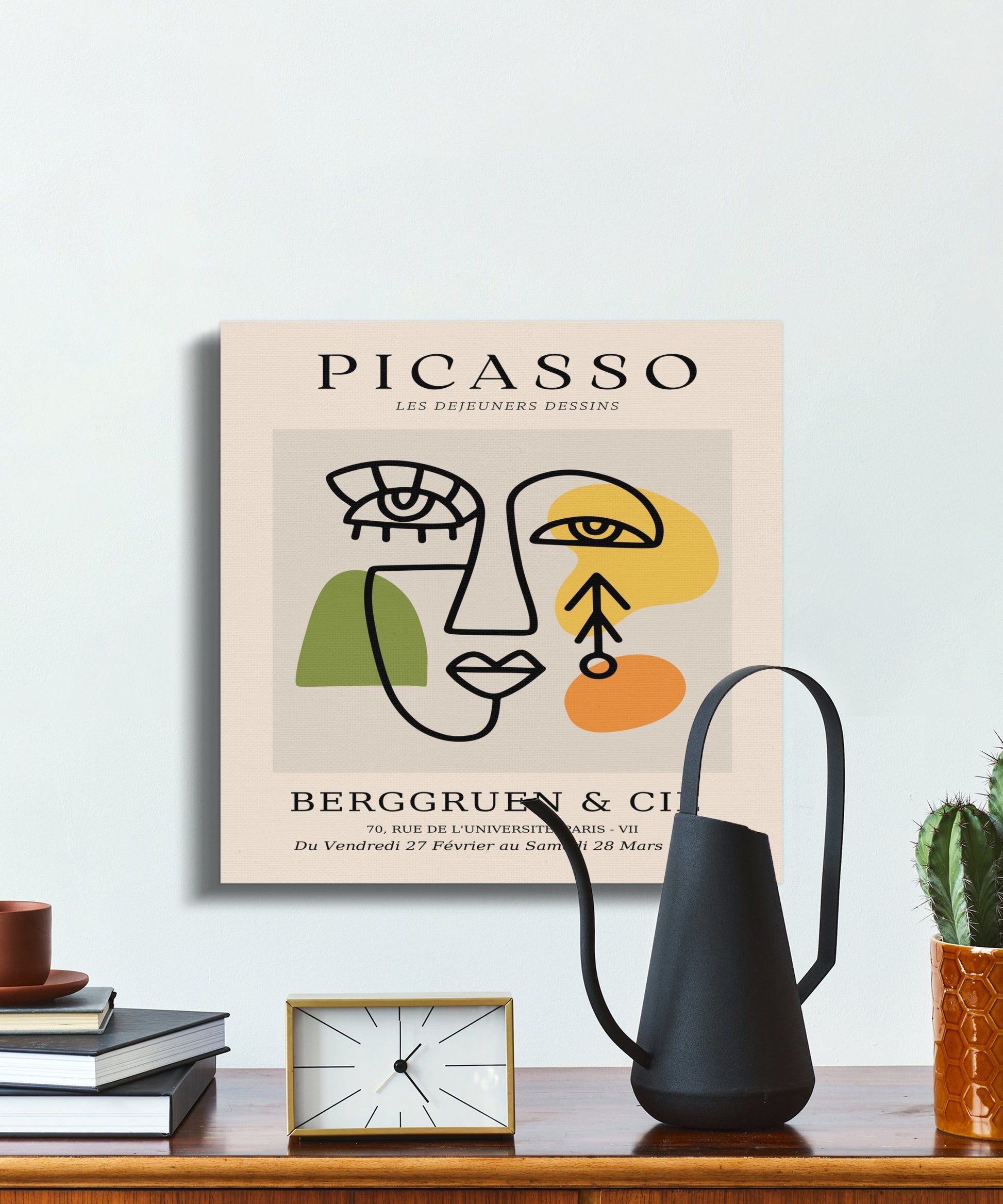 Premium Poster of Abstract Picasso Wall Art for Sophisticated Canvas Wraps