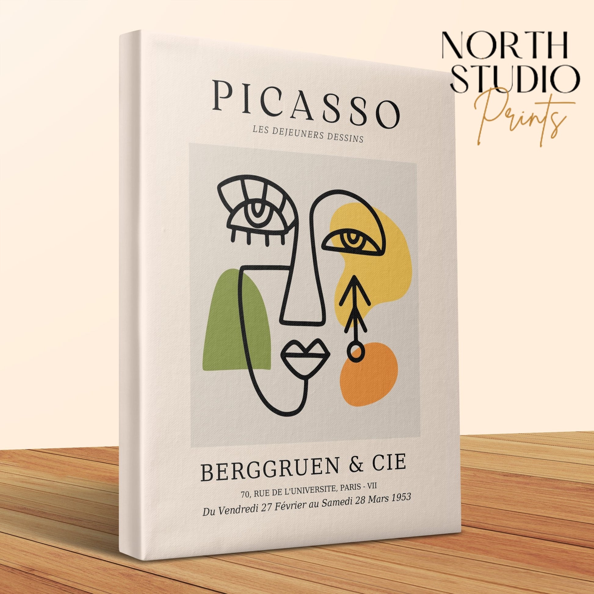 Premium Poster of Abstract Picasso Wall Art for Sophisticated Canvas Wraps