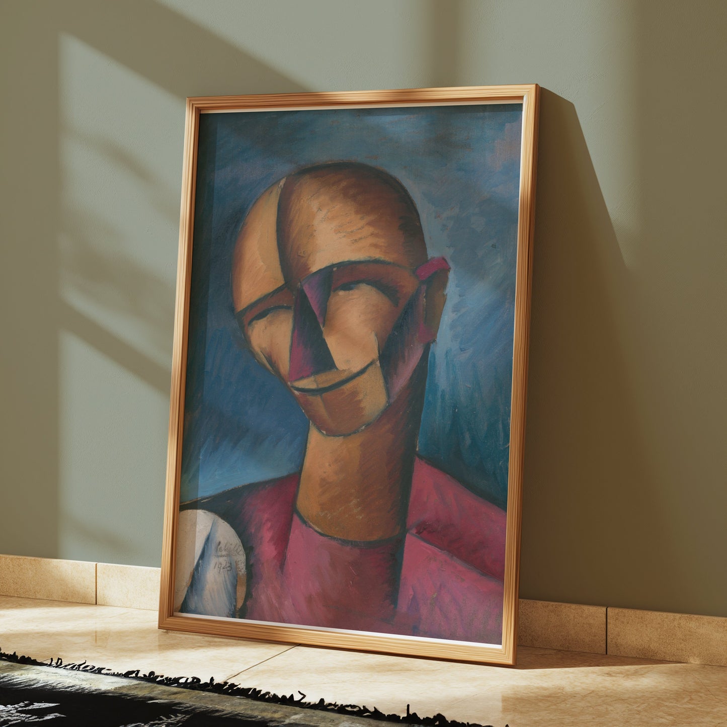 Premium Poster of Abstract Portrait with Bold Colors Art Print Posters