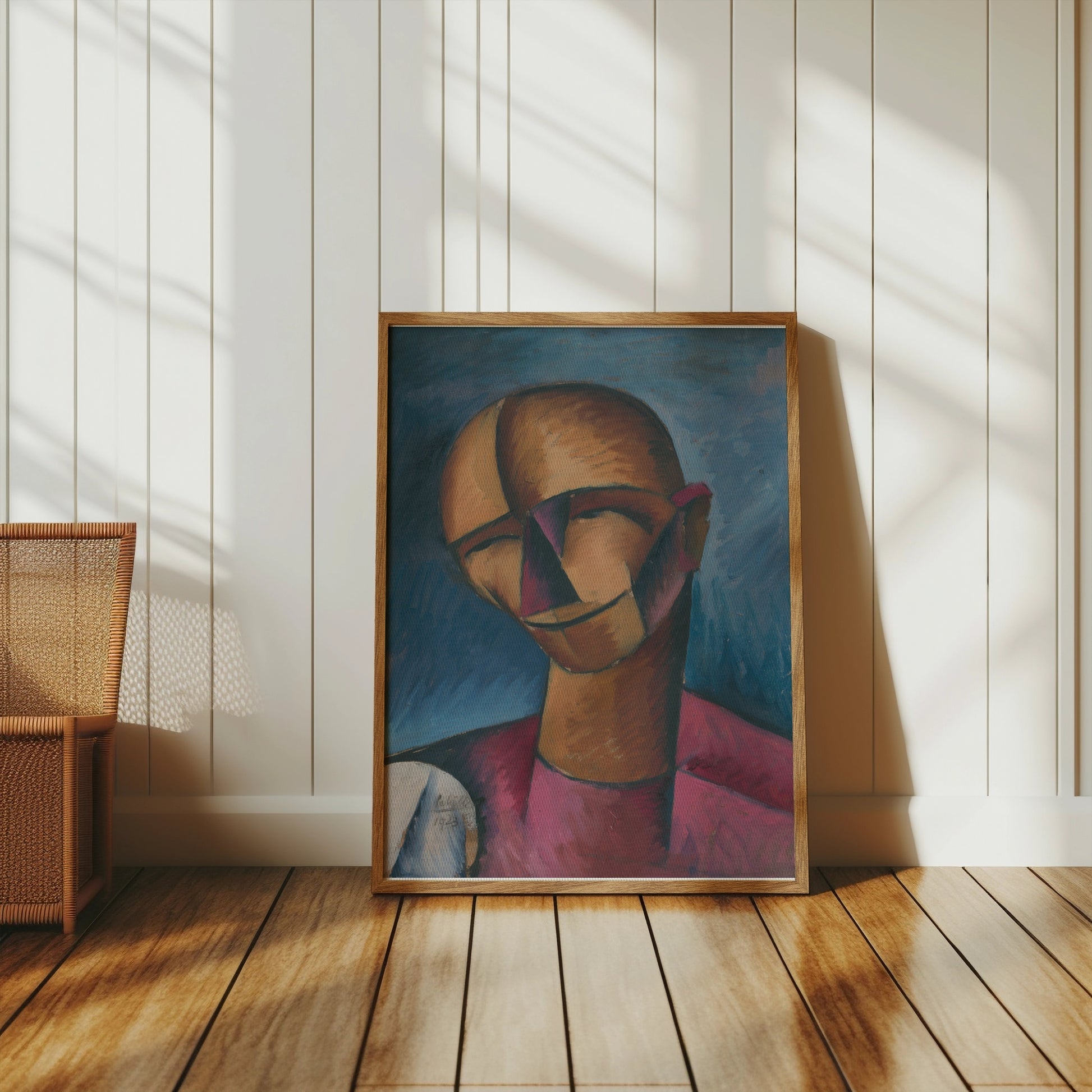 Premium Poster of Abstract Portrait with Bold Colors Art Print Posters