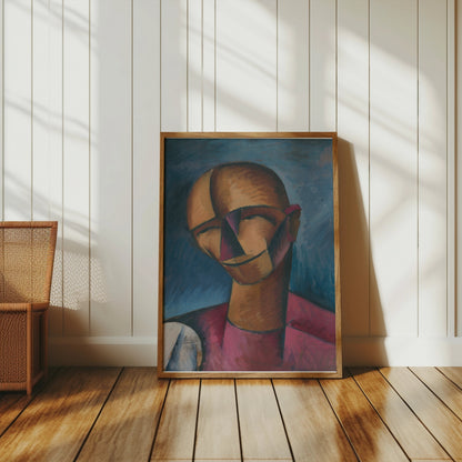 Premium Poster of Abstract Portrait with Bold Colors Art Print Posters
