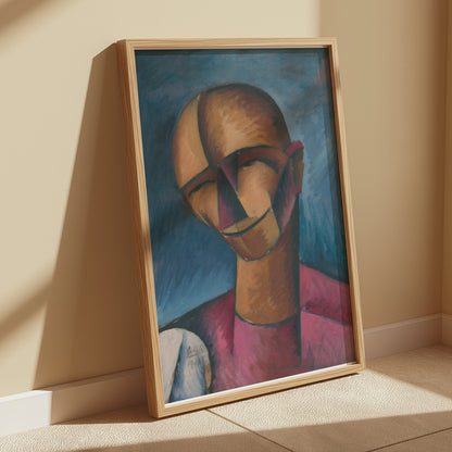 Premium Poster of Abstract Portrait with Bold Colors Art Print Posters