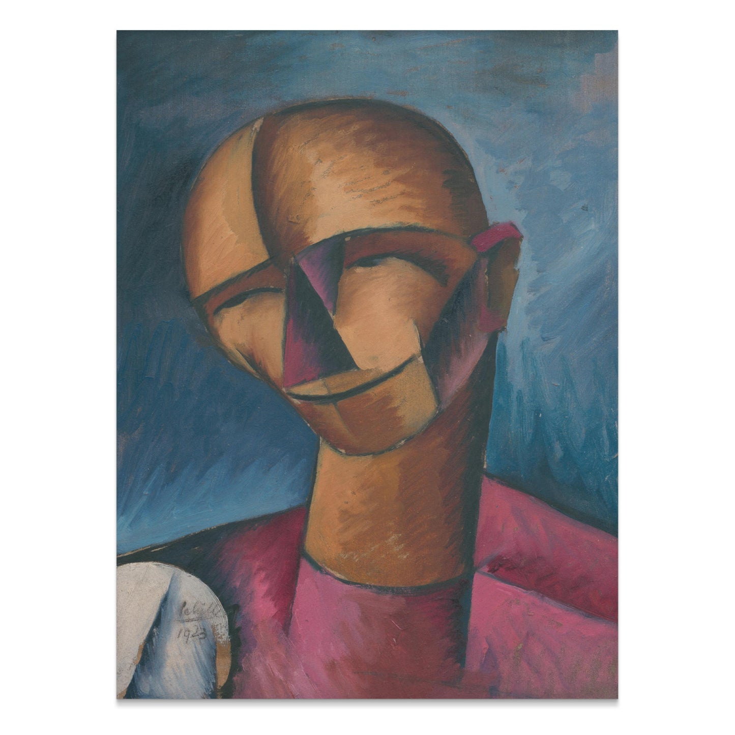 Premium Poster of Abstract Portrait with Bold Colors Art Print Posters