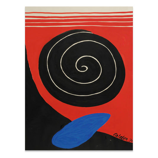 Premium Poster of Abstract Red and Black Spiral Art Modern Wall Posters