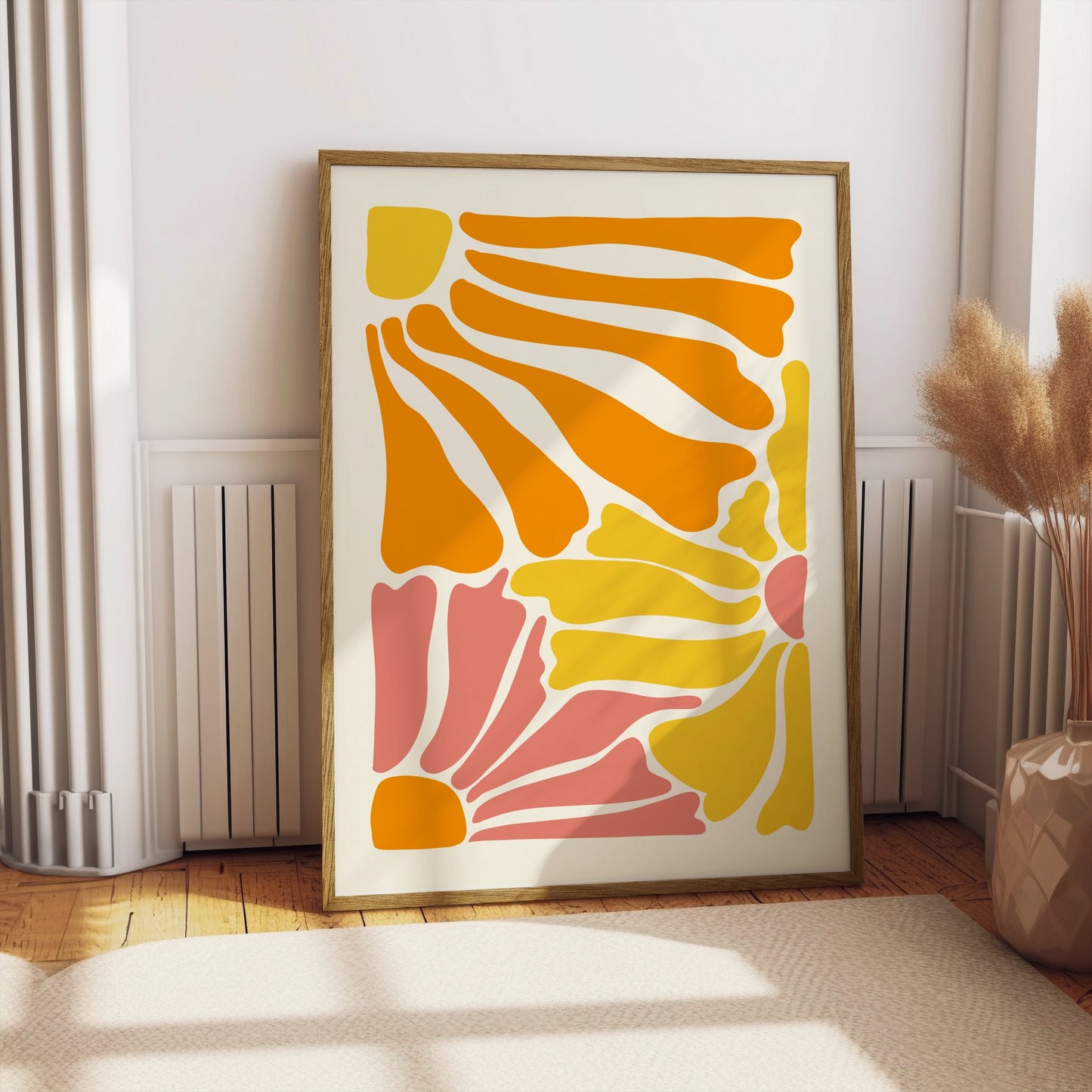 Premium Poster of Abstract Vibrant Organic Shapes Wall Art Posters