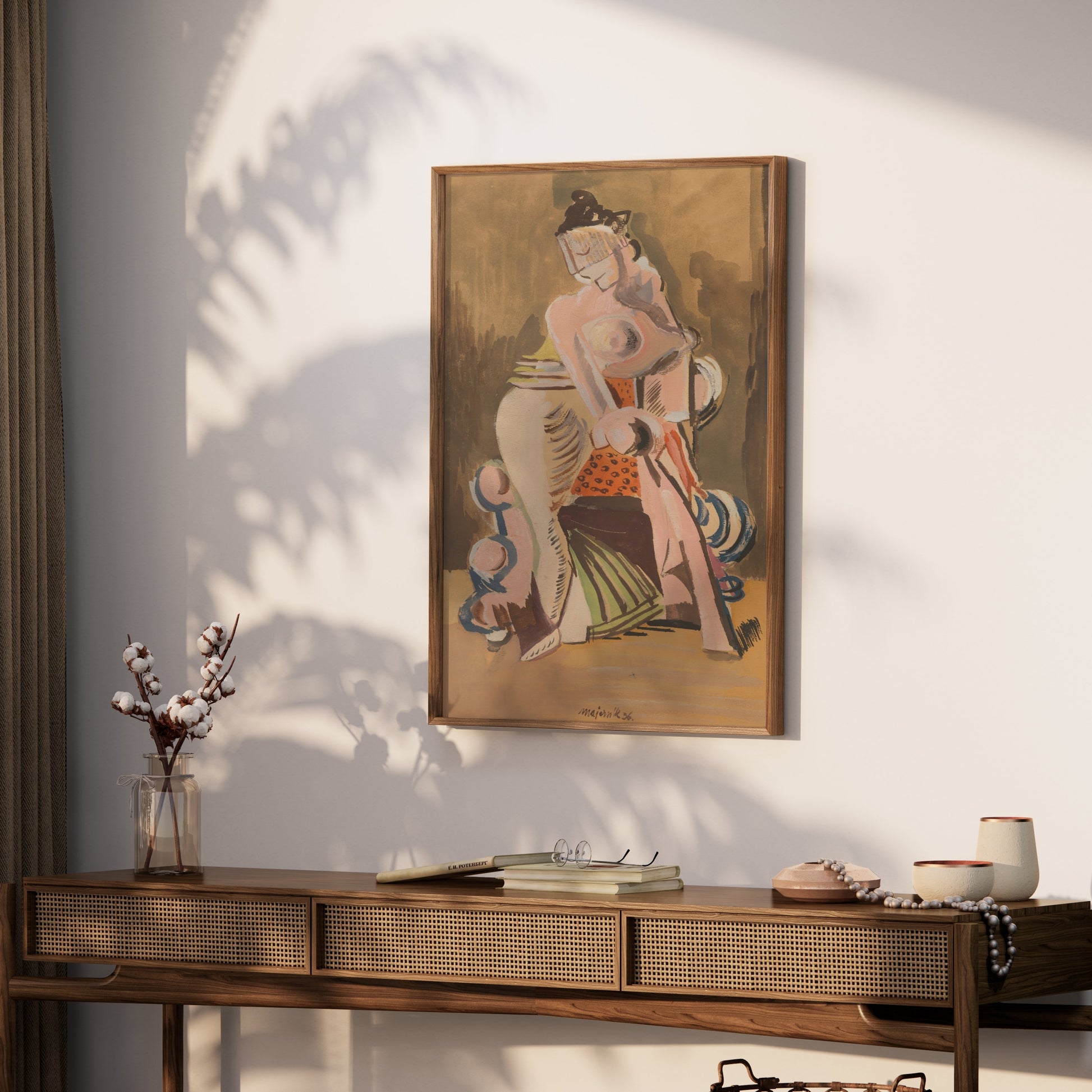 Premium Poster of Abstract Woman Figure Art Expressive Colorful Posters