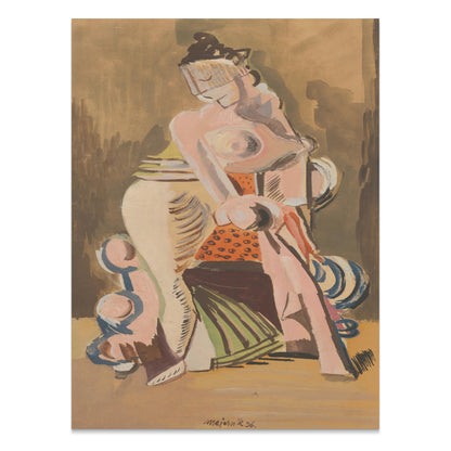 Premium Poster of Abstract Woman Figure Art Expressive Colorful Posters